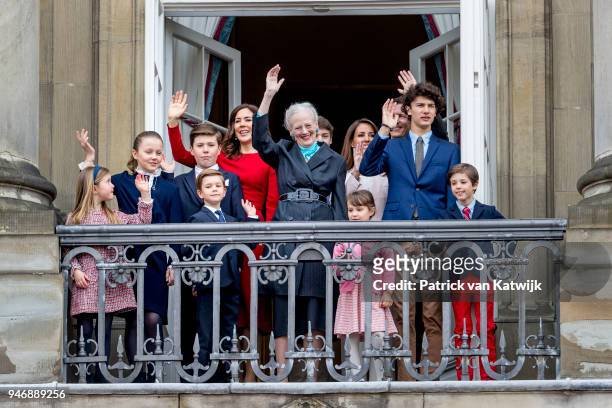 Queen Margrethe of Denmark, Crown Princess Mary of Denmark, Prince Christian of Denmark, Princess Isabella of Denmark, Prince Vincent of Denmark,...