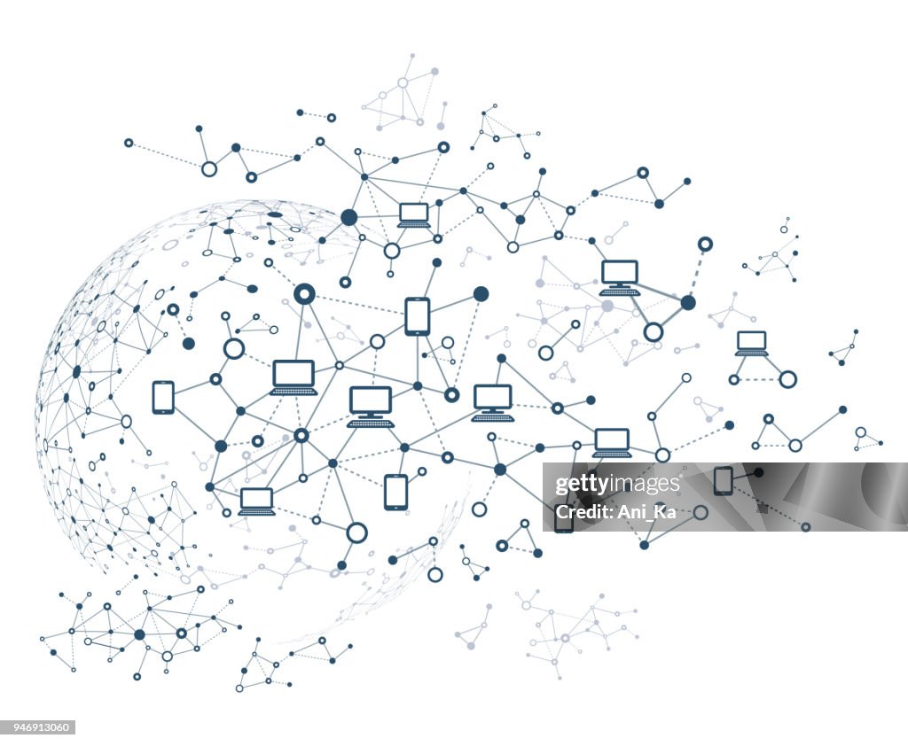 Computer Network Image Abstract Abstract Network High-Res Vector Graphic - Getty Images