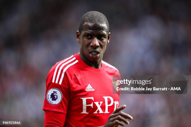 Abdoulaye Doucoure of Watford during the Premier League match between Huddersfield Town and Watford at John Smith's Stadium on April 14, 2018 in...