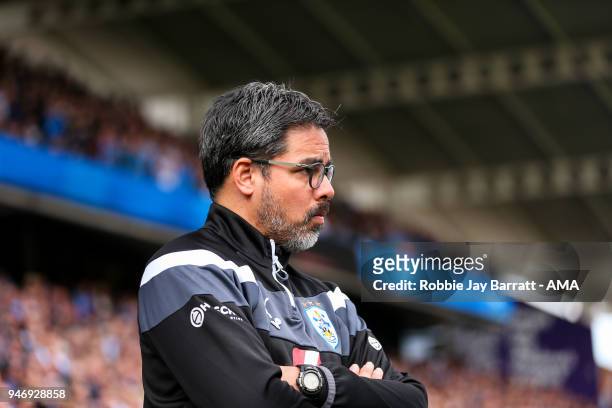 David Wagner head coach / manager of Huddersfield Town during the Premier League match between Huddersfield Town and Watford at John Smith's Stadium...