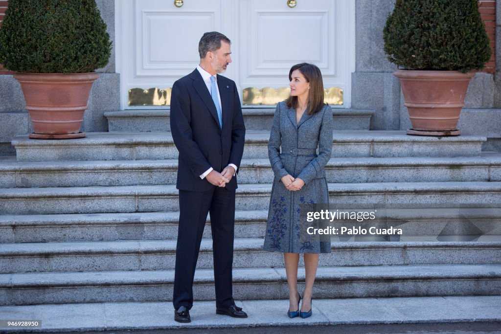 Spanish Royals Host A Lunch For President of Portugal