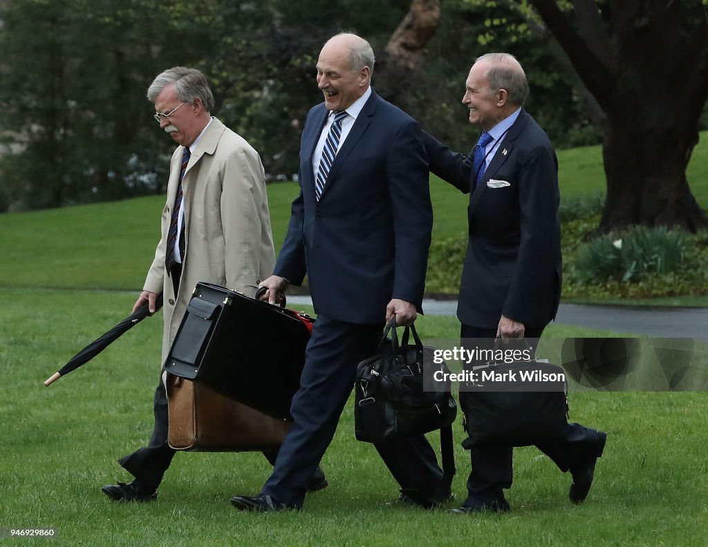 President Trump Departs White House En Route To Florida
