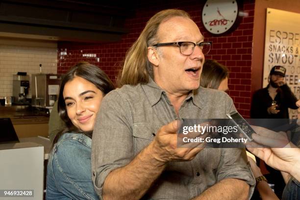 Alanna Masterson and Greg Nicotero attend the "The Walking Dead" & "Fear The Walking Dead" Celebrate Survival Sunday on April 15, 2018 in Century...