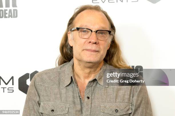 Greg Nicotero attends the "The Walking Dead" & "Fear The Walking Dead" Celebrate Survival Sunday on April 15, 2018 in Century City, California.