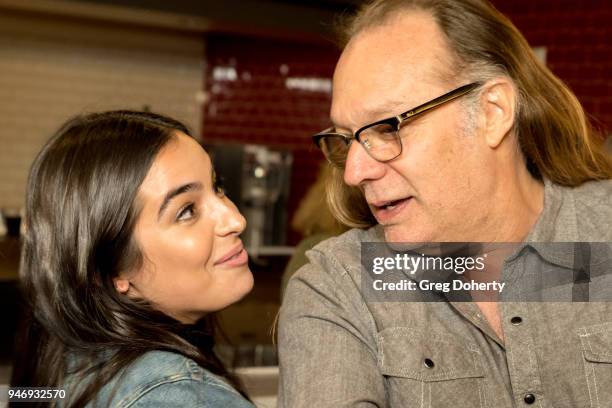 Alanna Masterson and Greg Nicotero attend the "The Walking Dead" & "Fear The Walking Dead" Celebrate Survival Sunday on April 15, 2018 in Century...