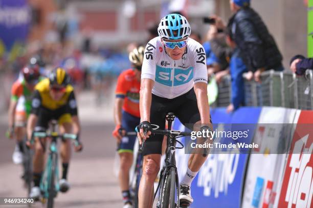 Arrival / Christopher Froome of Great Britain and Team Sky / during the 42nd Tour of the Alps 2018, Stage 1 a 134,6km stage from Arco to Folgaria...