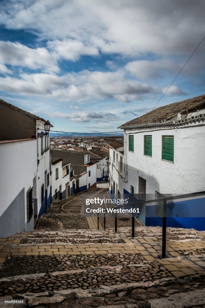 Spain, Castile-La Mancha, Campo de Criptana, Old town, alley