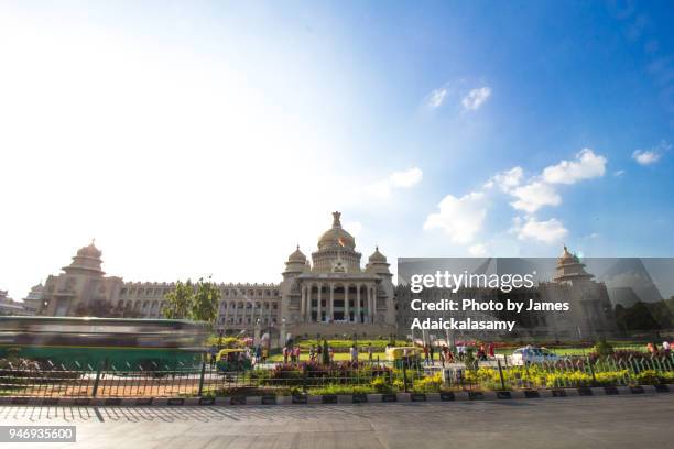 vidhana soudha, bangalore, karnataka, india - dravidian stock pictures, royalty-free photos & images