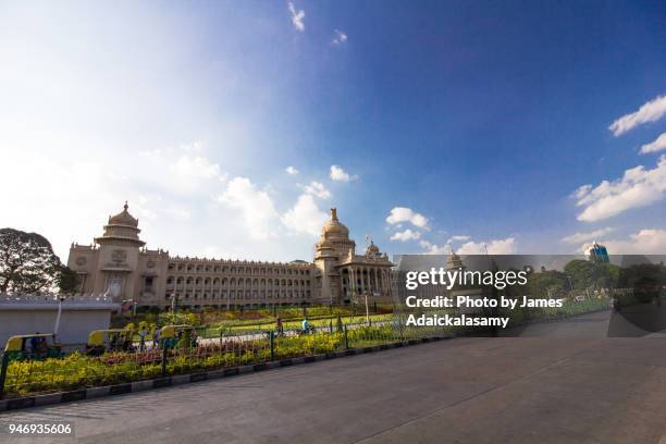 vidhana soudha, bangalore, karnataka, india - dravidian stock pictures, royalty-free photos & images