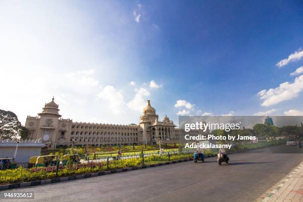 vidhana soudha, bangalore, karnataka, india - dravidian stock pictures, royalty-free photos & images
