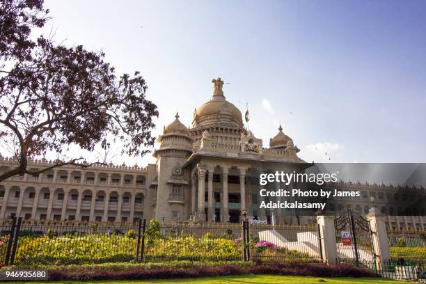 vidhana soudha, bangalore, karnataka, india - dravidian stock pictures, royalty-free photos & images