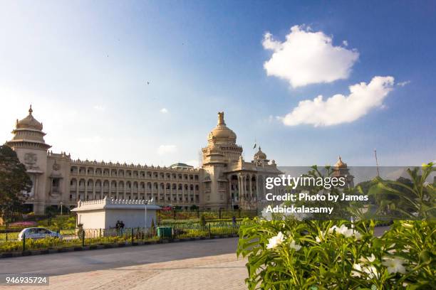 vidhana soudha, bangalore, karnataka, india - dravidian stock pictures, royalty-free photos & images