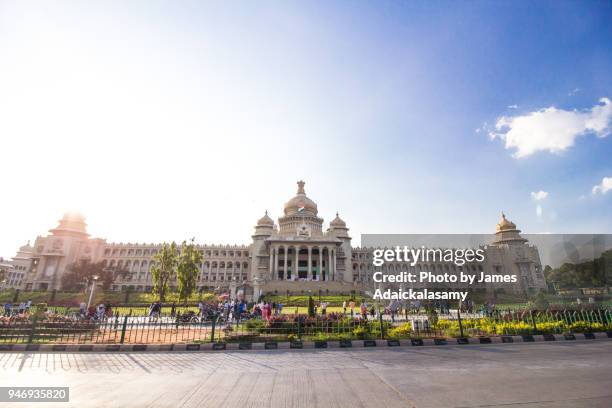 vidhana soudha, bangalore, karnataka, india - bangalore cityscape stock pictures, royalty-free photos & images