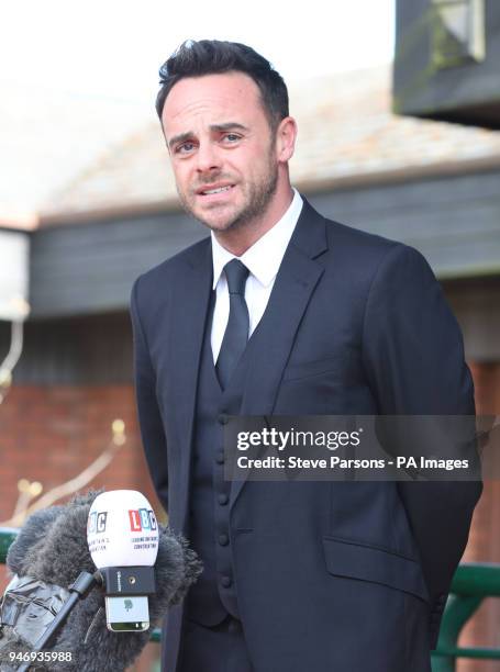 Presenter Anthony McPartlin outside The Court House in Wimbledon, London, after being fined &pound;86,000 at Wimbledon Magistrates' Court after...