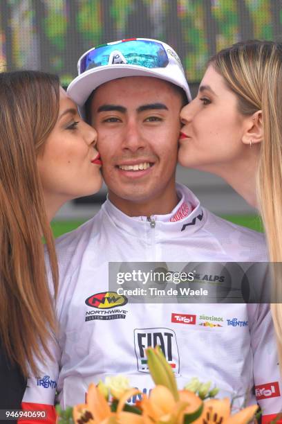 Podium / Ivan Ramiro Sosa of Colombia and Team Androni Sidermec Bottecchia white best young riders jersey / Celebration / during the 42nd Tour of the...