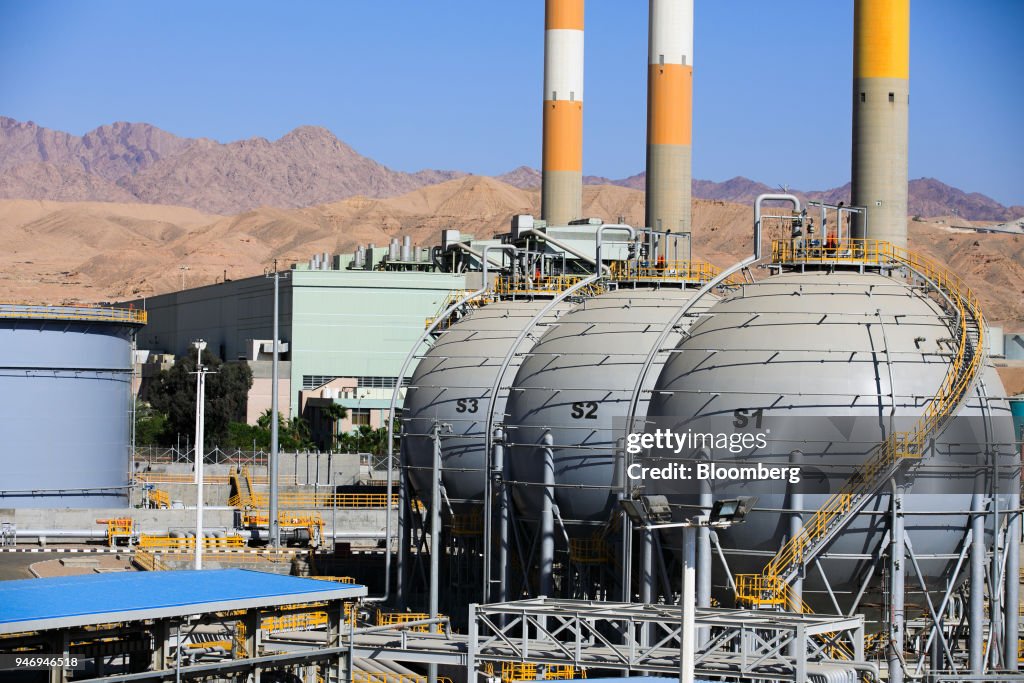 Lpg Operations Storage sphere tanks for liquefied natural gas sit at Aqaba port ...
