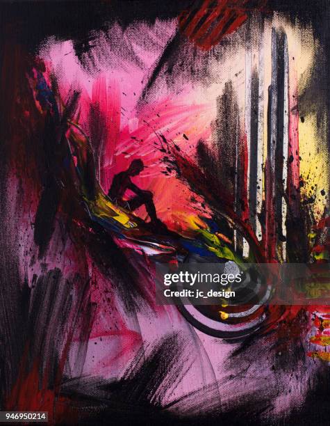 Linear Abstract Painting Photos and Premium High Res Pictures - Getty ...