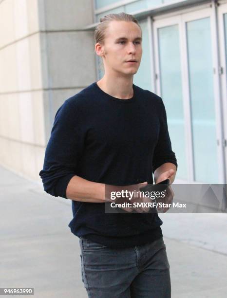 Rhys Wakefield is seen on April 15, 2018 in Los Angeles, CA.