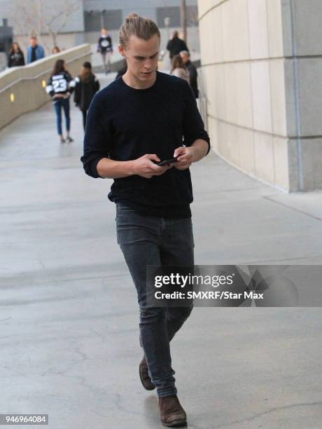 Rhys Wakefield is seen on April 15, 2018 in Los Angeles, CA.