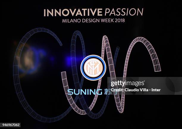 General view during the unveiling of FC Internazionale 'Innovative Passion' Concept At Milan Design Week on April 16, 2018 in Milan, Italy.
