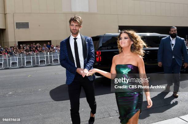 Maren Morris and Ryan Hurd arrive on the red carpet at the 53RD ACADEMY OF COUNTRY MUSIC AWARDS, live from the MGM Grand Garden Arena in Las Vegas...