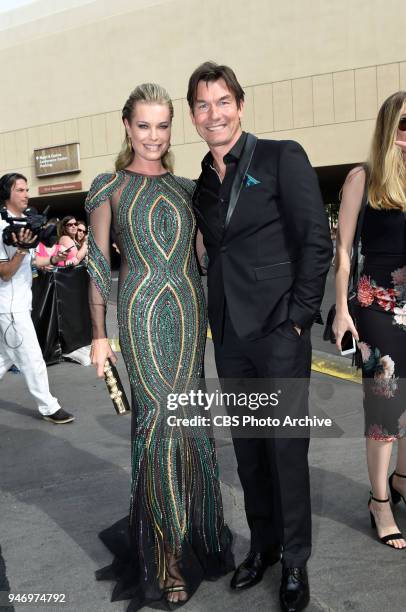 Rebecca Romijn and Jerry O'Connell arrive on the red carpet at the 53RD ACADEMY OF COUNTRY MUSIC AWARDS, live from the MGM Grand Garden Arena in Las...