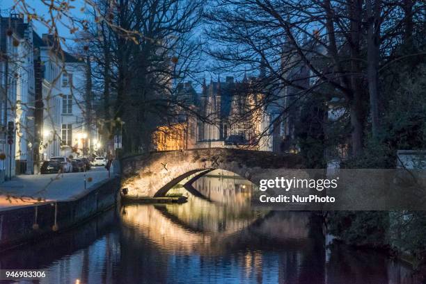 The historic city of Bruges or Brugge in Belgium. The largest city of West Flandres in the Flemish region of Belgium. The city center is a prominent...