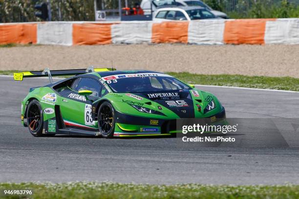 Lamborghini Huracan GT3 of Imperiale Racing driven by Giovanni Venturini and Jeroen Mul during Race 1 of International GT Open, at the Circuit de...