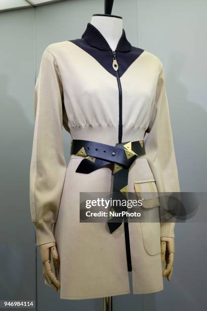 The exhibition 'Time Capsule' on French fashion house Louis Vuitton's history at the Thyssen-Bornemisza Museum in Madrid, Spain, 16 April 2018. The...