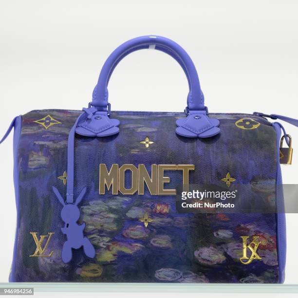 The exhibition 'Time Capsule' on French fashion house Louis Vuitton's history at the Thyssen-Bornemisza Museum in Madrid, Spain, 16 April 2018. The...