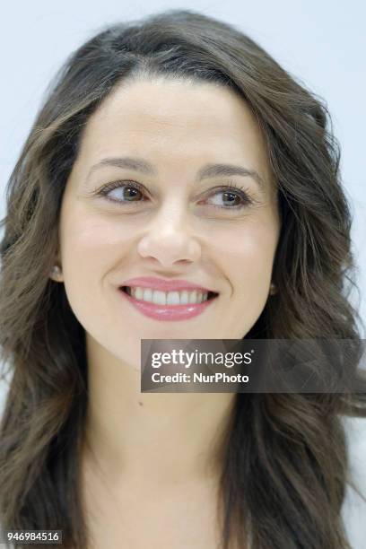 Ines Arrimadas, president of the Parliamentary Group of the political party of Ciudadanos, during the Meeting of the National Executive Committee in...