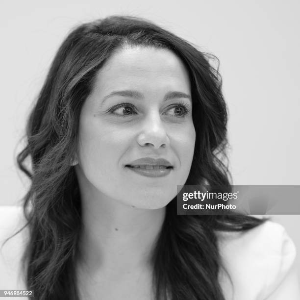 Ines Arrimadas, president of the Parliamentary Group of the political party of Ciudadanos, during the Meeting of the National Executive Committee in...