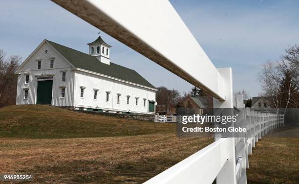 The large barn at what was the "Edgewood Farm" on Osgood Street is pictured in North Andover, MA on April 3, 2018. The former farm area is now known...