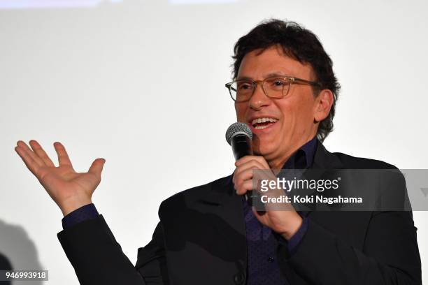 Film Director Anthony Lusso attends the fan event for 'Avengers Infinity War' Tokyo premiere at the TOHO Cinemas Hibiya on April 16, 2018 in Tokyo,...