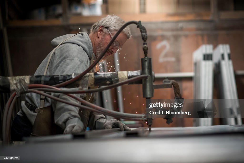 Inside The Metal Manufacturing Co. Facility Ahead Of Industrial Production Figures