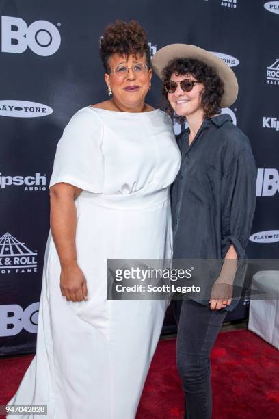 Brittany Howard attends the 33rd Annual Rock & Roll Hall of Fame Induction Ceremony at Public Auditorium on April 14, 2018 in Cleveland, Ohio.