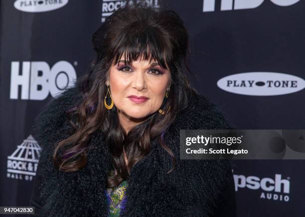 Recording artist Ann Wilson attends the 33rd Annual Rock & Roll Hall of Fame Induction Ceremony at Public Auditorium on April 14, 2018 in Cleveland,...