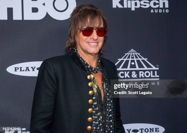 Inductee Richie Sambora of Bon Jov attends the 33rd Annual Rock & Roll Hall of Fame Induction Ceremony at Public Auditorium on April 14, 2018 in...