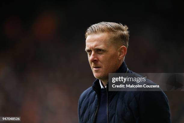 Birmingham City manager Garry Monk looks on during the Sky Bet Championship match between Wolverhampton Wanderers and Birmingham City at Molineux on...