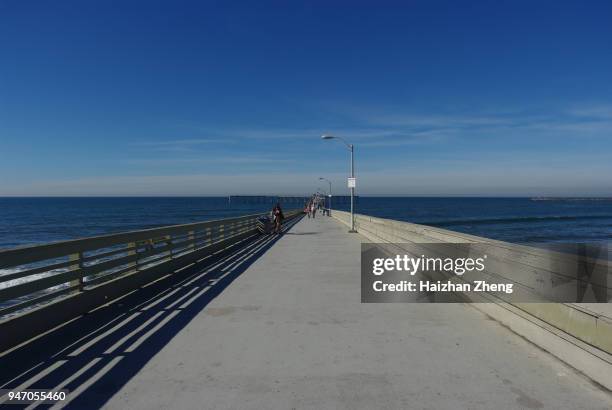 photos oceanside fishing pier, rebuilt in 1987 - 1987 2011 stock pictures, royalty-free photos & images