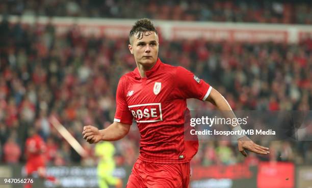 Liege , Belgium / Standard de Liege v Kaa Gent / "nZinho VANHEUSDEN"nFootball Jupiler Pro League 2017 - 2018 Play-Off 1 Matchday 3 / "nPicture by...