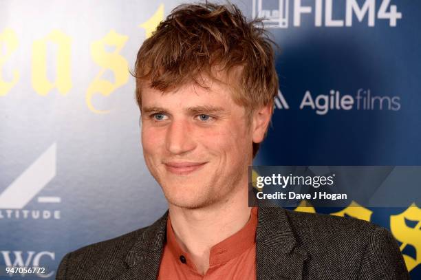 Johnny Flynn attends a special preview screening of 'Beast' at Ham Yard Hotel on April 16, 2018 in London, England.