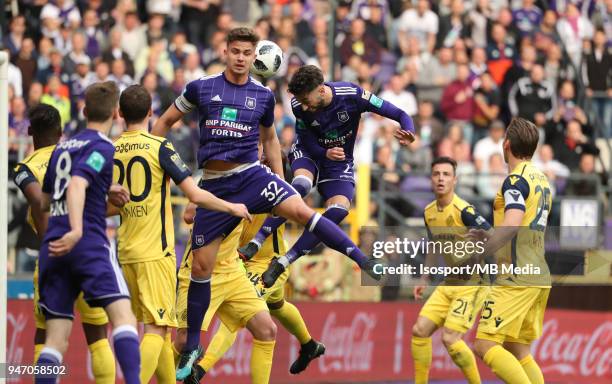 Brussels , Belgium / Rsc Anderlecht v Club Brugge / "nJosue SA"nFootball Jupiler Pro League 2017 - 2018 Play-Off 1 Matchday 3 / "nPicture by Vincent...