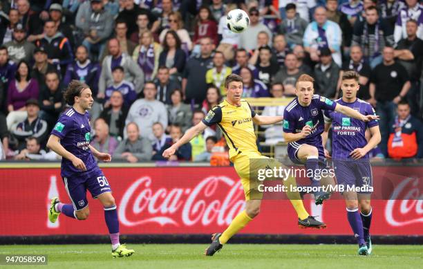 Lazar Markovic forward of RSC Anderlecht and Anthony Limbombe forward  News Photo - Getty Images