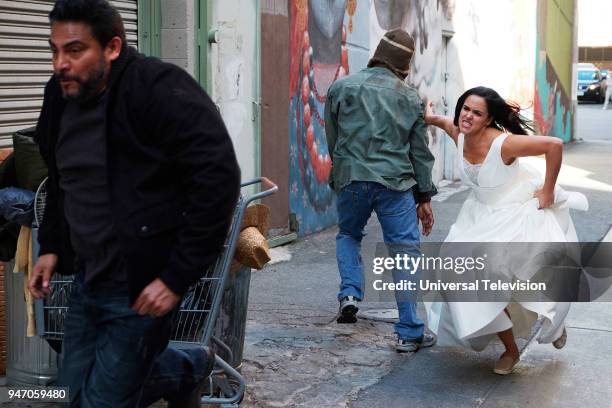 Gray Star Mutual" Episode 517 -- Pictured: Melissa Fumero as Amy Santiago --