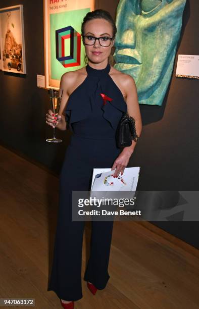 Michelle Dewberry attends the Terrence Higgins Trust annual charity auction, raising vital funds to support people living with and affected by HIV,...