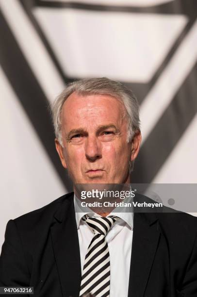 Vice President Rainer Bonhof of Borussia Moenchengladbach during the Annual Meeting of Borussia Moenchengladbach at Borussia-Park on April 16, 2018...