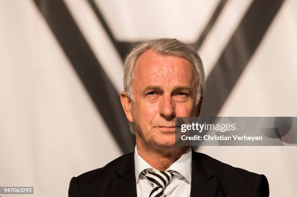 Vice President Rainer Bonhof of Borussia Moenchengladbach during the Annual Meeting of Borussia Moenchengladbach at Borussia-Park on April 16, 2018...