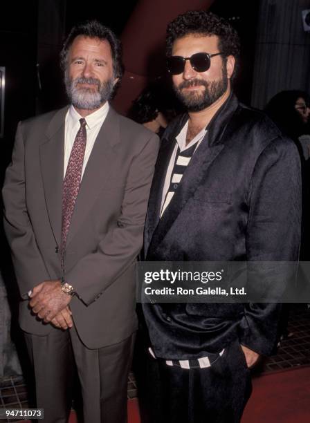 Producer Joel Silver and Lawrence Gordon attending the premiere of "Die Hard 2" on July 2, 1990 at the Avco Center Theater in Westwood, California.