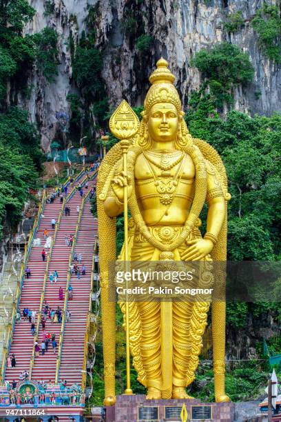 Lord Murugan At Batu Caves Statue And Entrance Near Kuala Lumpur Malaysia  Bildbanksbilder - Getty Images